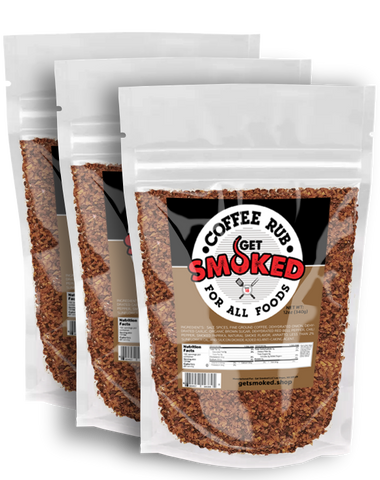 Coffee Flavor Get Smoked Rub -12oz
