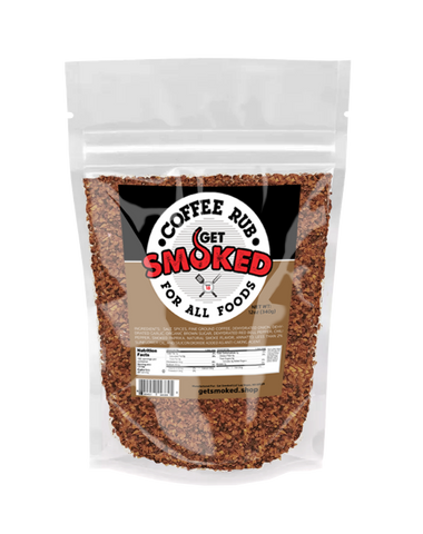 Coffee Flavor Get Smoked Rub -12oz